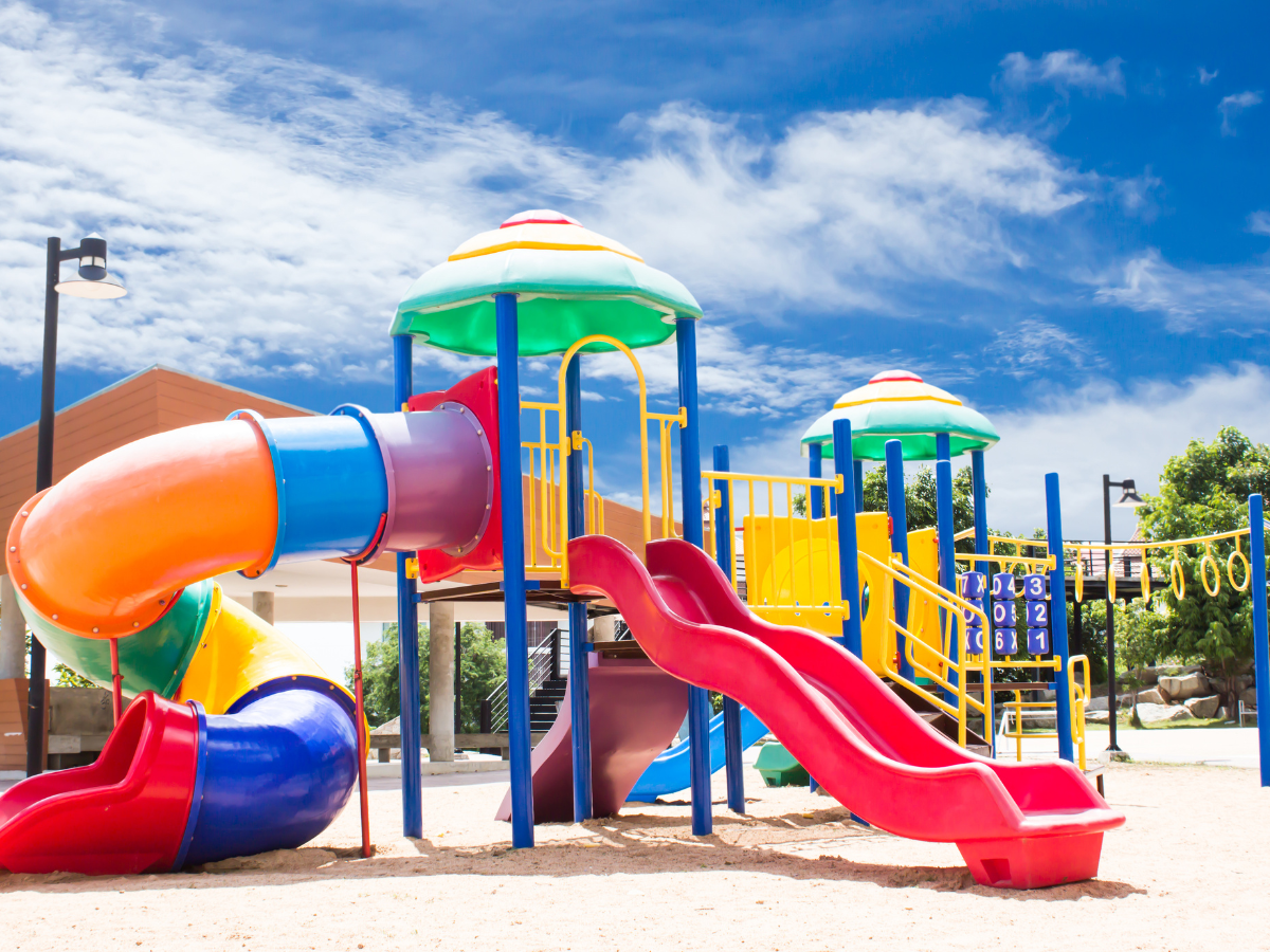 colorful playground equipment