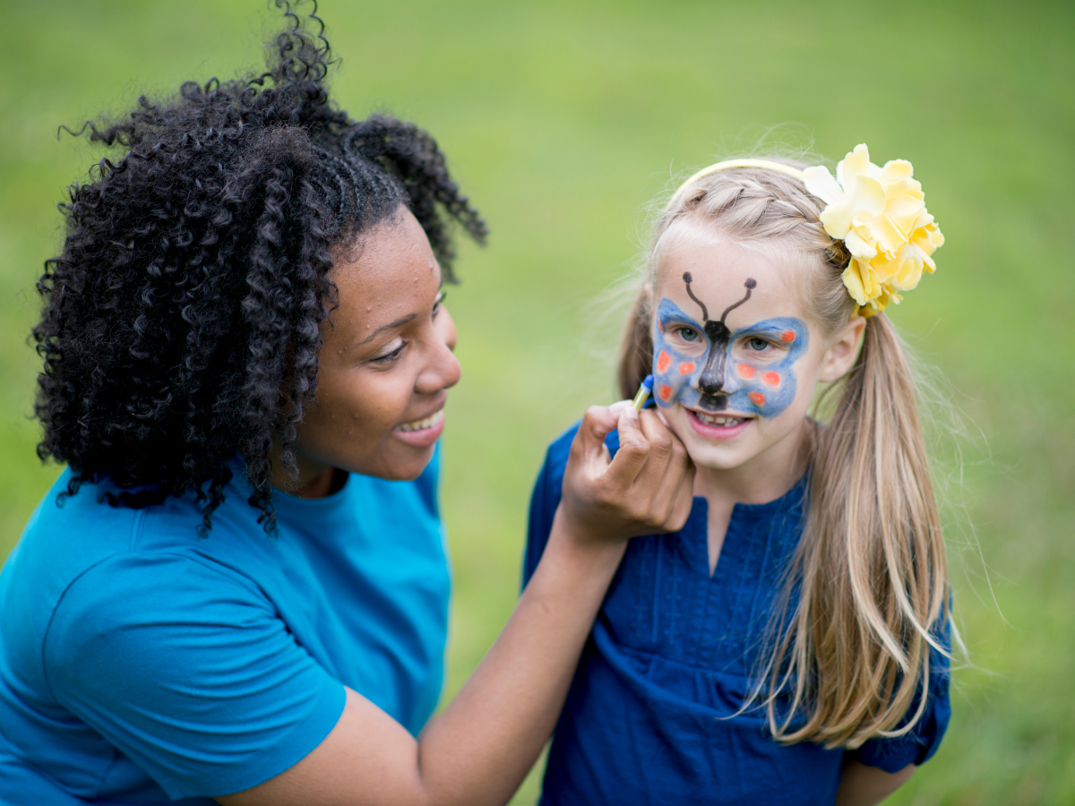 Have a face painting station at your next amazing block party.