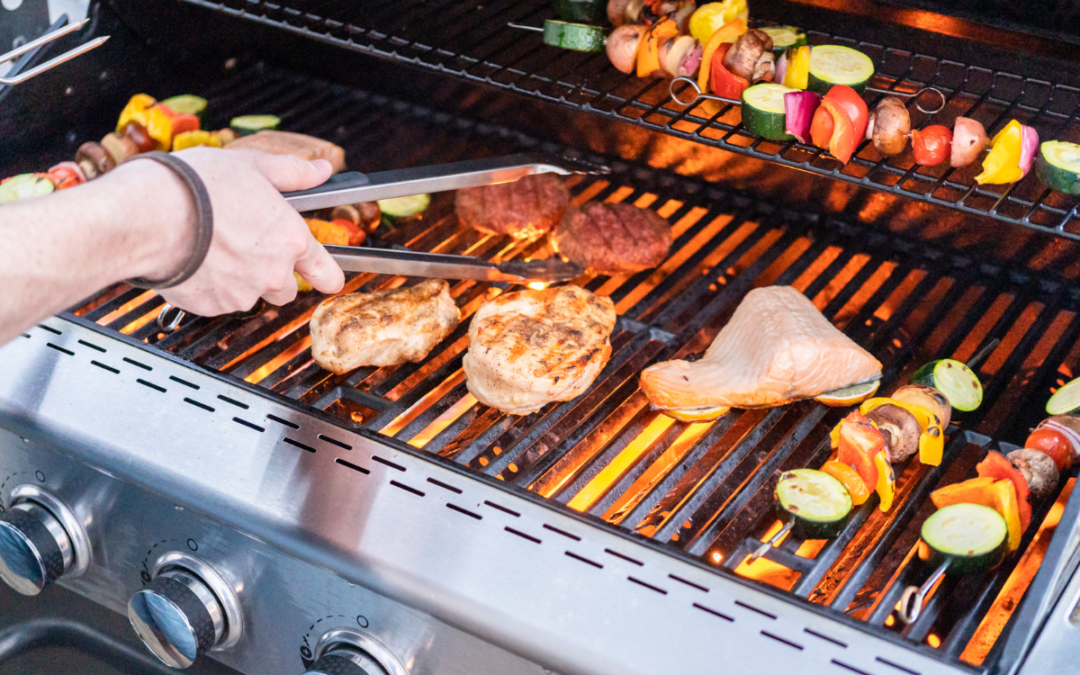Use a grill for one of five fantastic ways to cook outside.