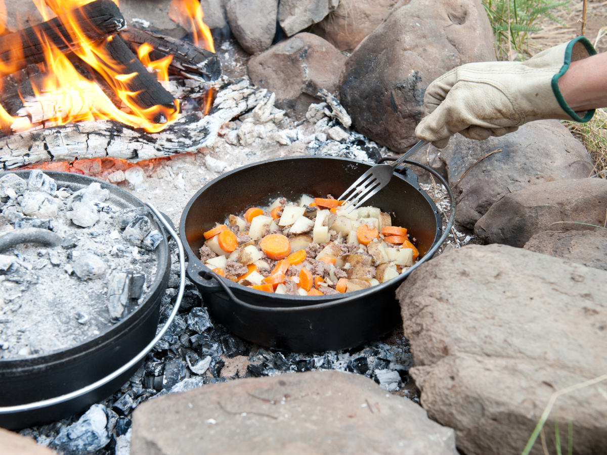 Cook a fantastic meal outdoors.